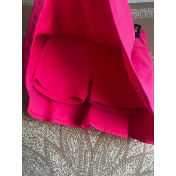 NWT Beyond Yoga Spacedye Tie Breaker Circle Skort in Hot Bright Pink - Picture 3 of 6